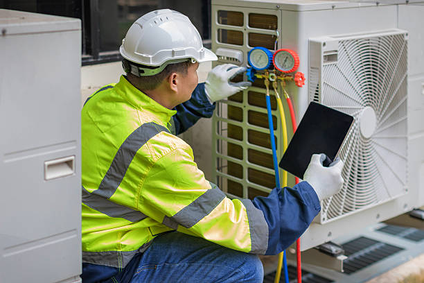 Professional Air Conditioning Repair technician working in Limerick, ME